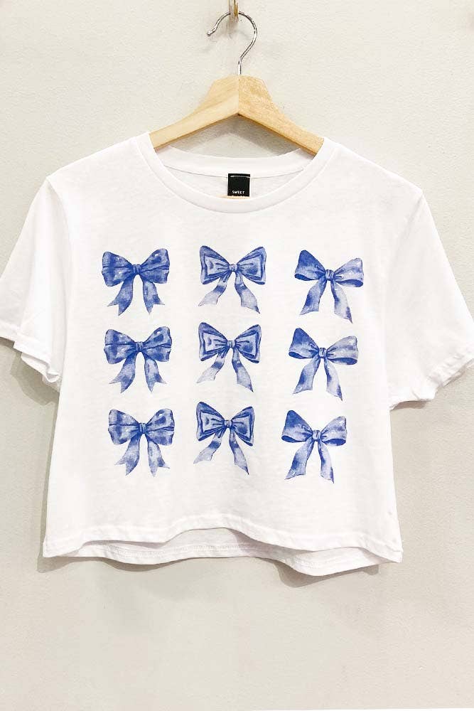 Bows Cropped Tee