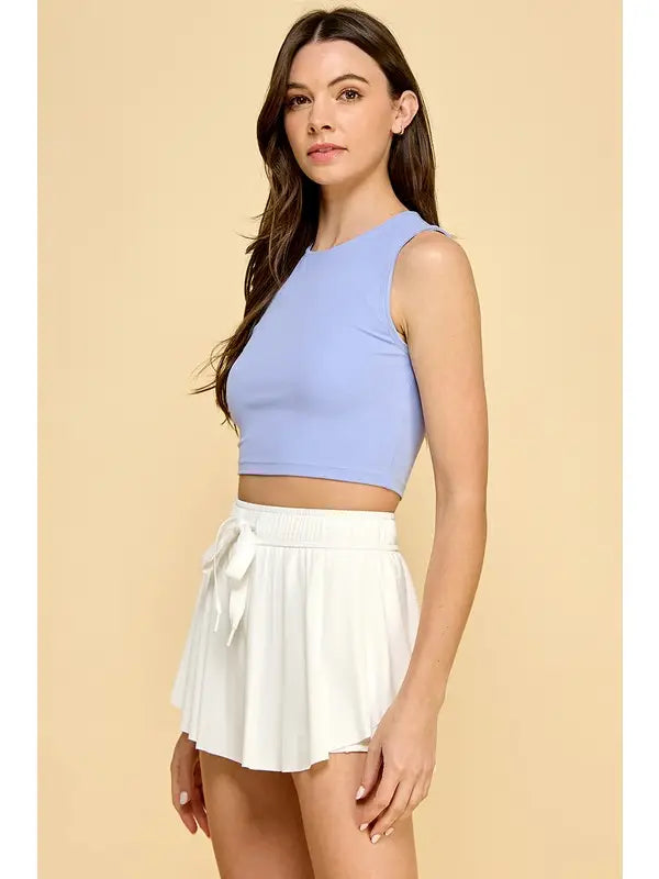 Cropped Tank - Periwinkle
