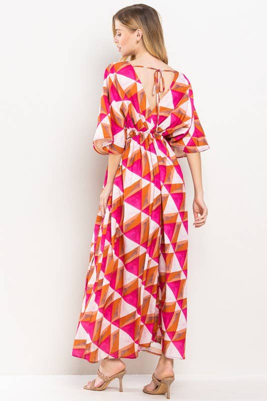 Geometric Maxi Dress