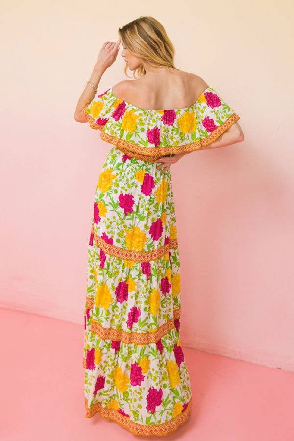 Printed Woven Maxi Dress