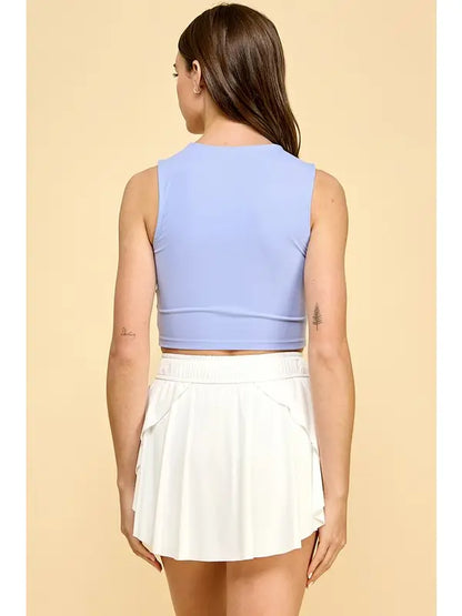Cropped Tank - Periwinkle