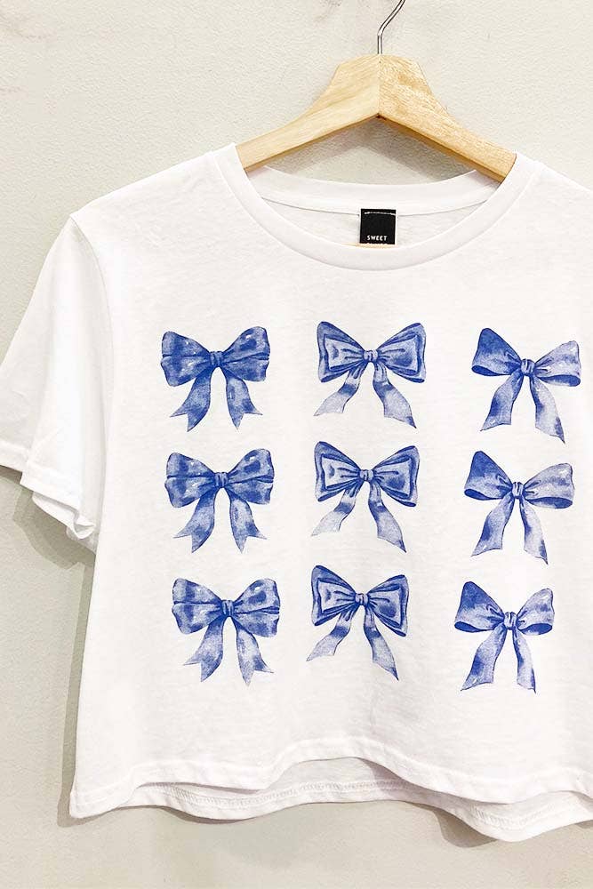 Bows Cropped Tee