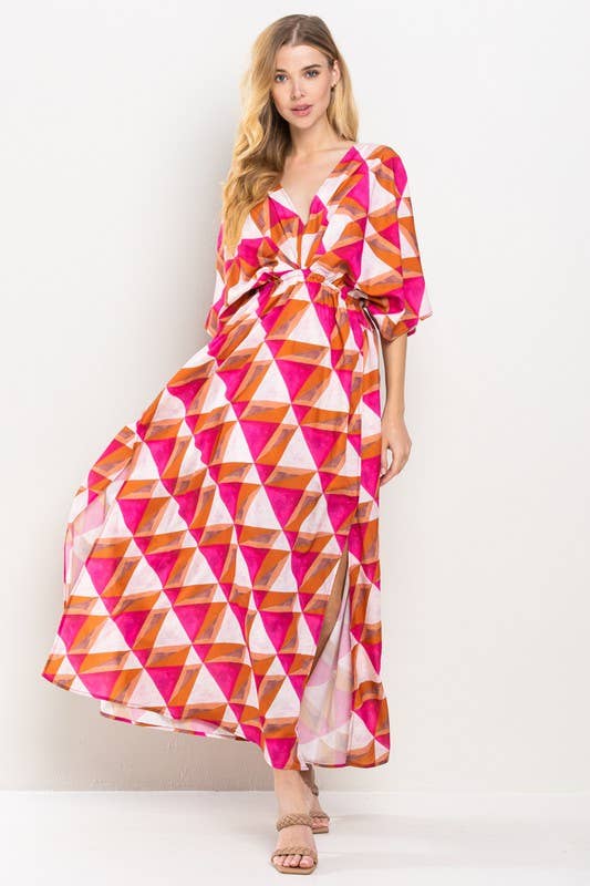 Geometric Maxi Dress