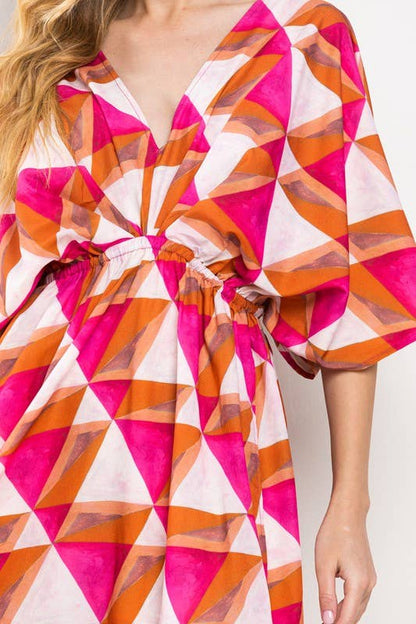 Geometric Maxi Dress