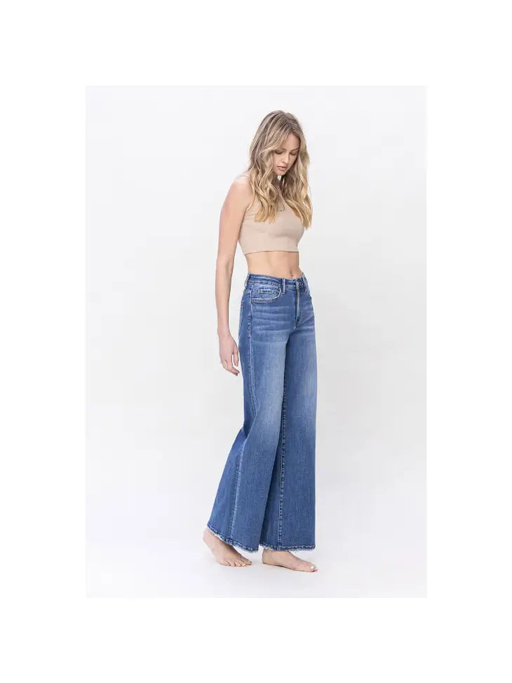 High Rise, Wide Leg Jeans