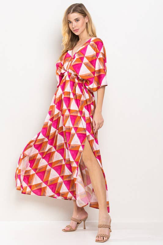 Geometric Maxi Dress