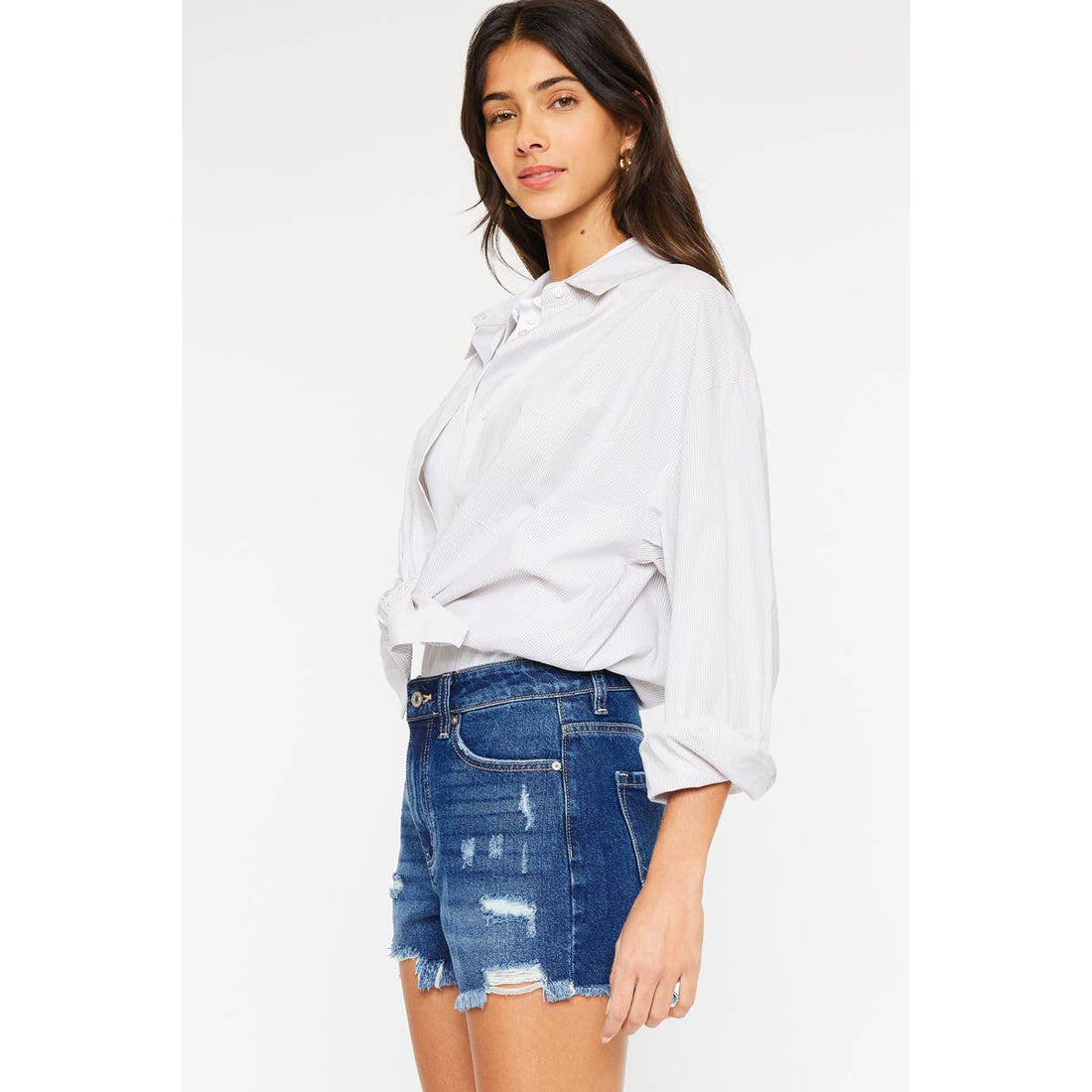 Kan Can Dark Denim Shorts