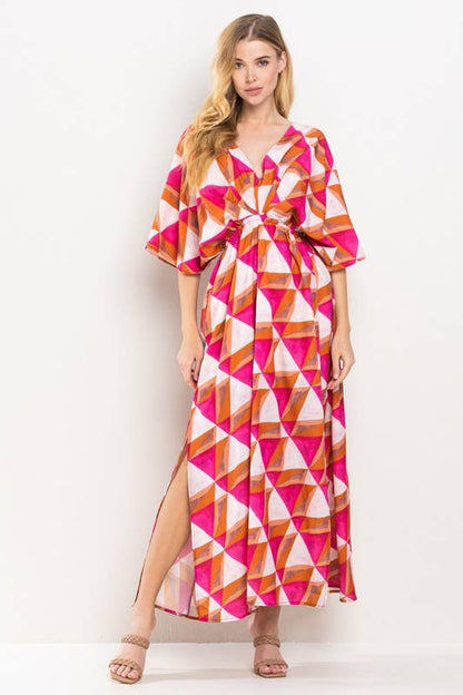 Geometric Maxi Dress