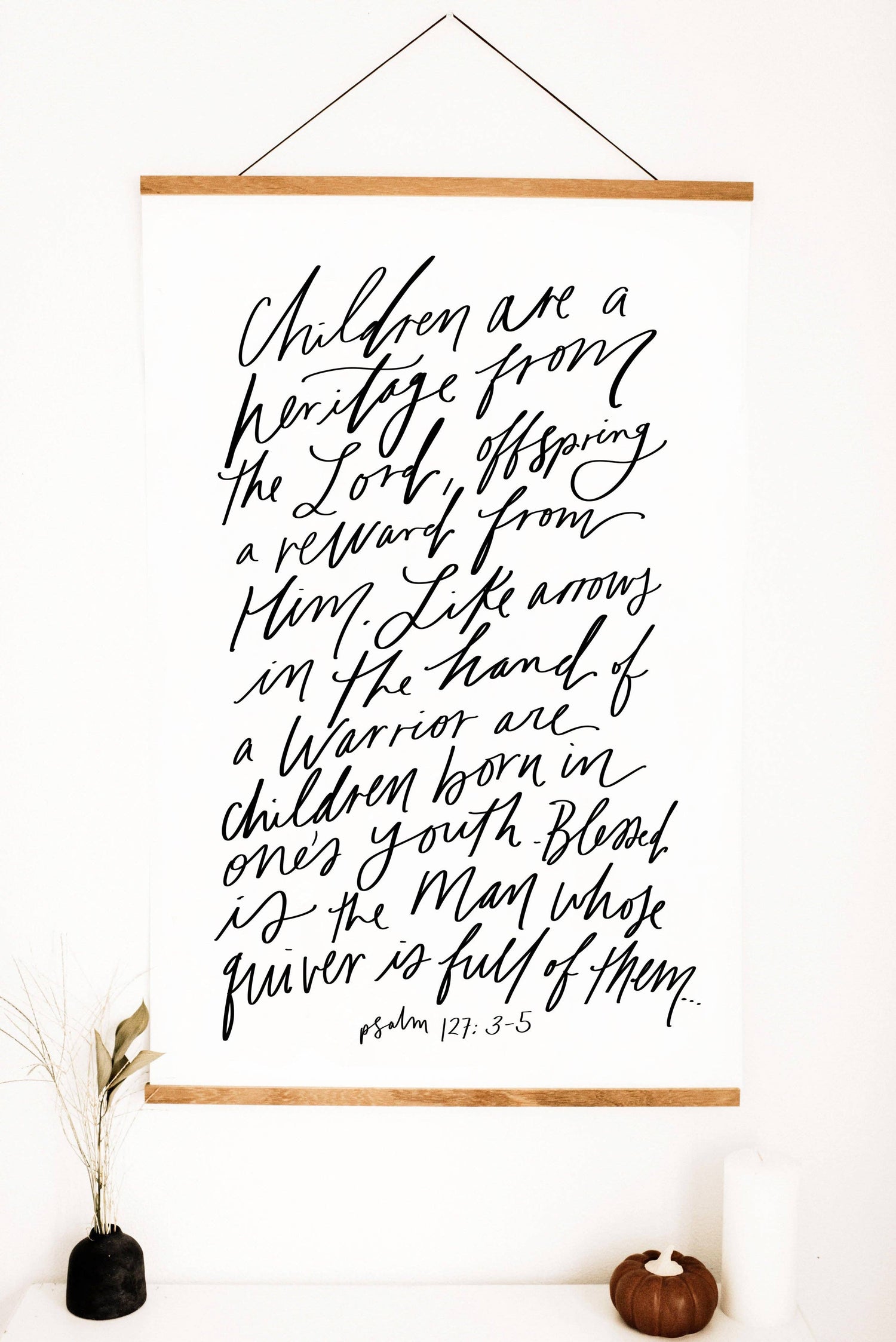 Children Are a Heritage Poster + banner wood