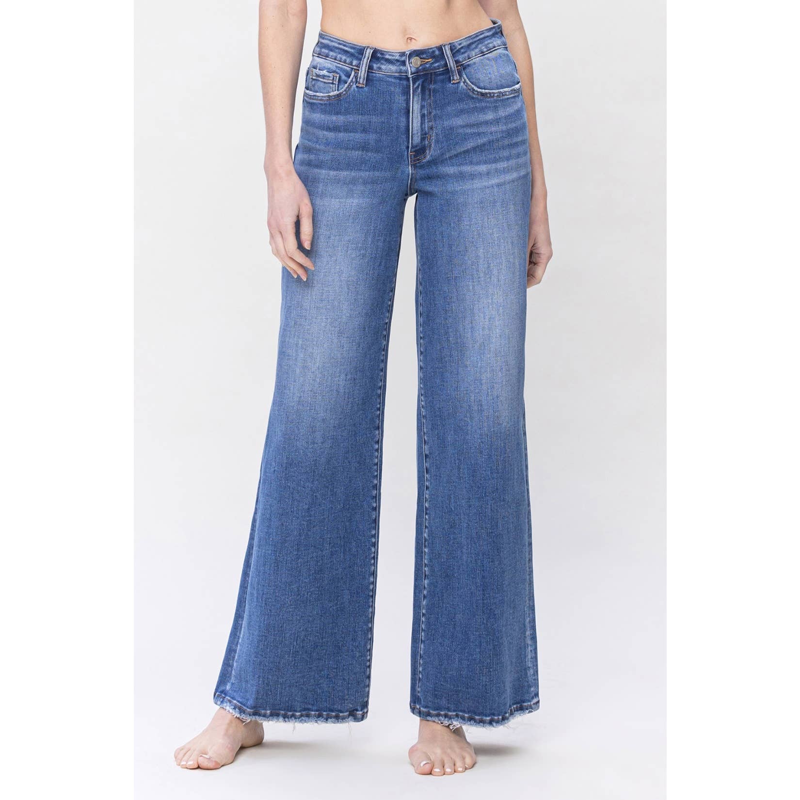 High Rise, Wide Leg Jeans