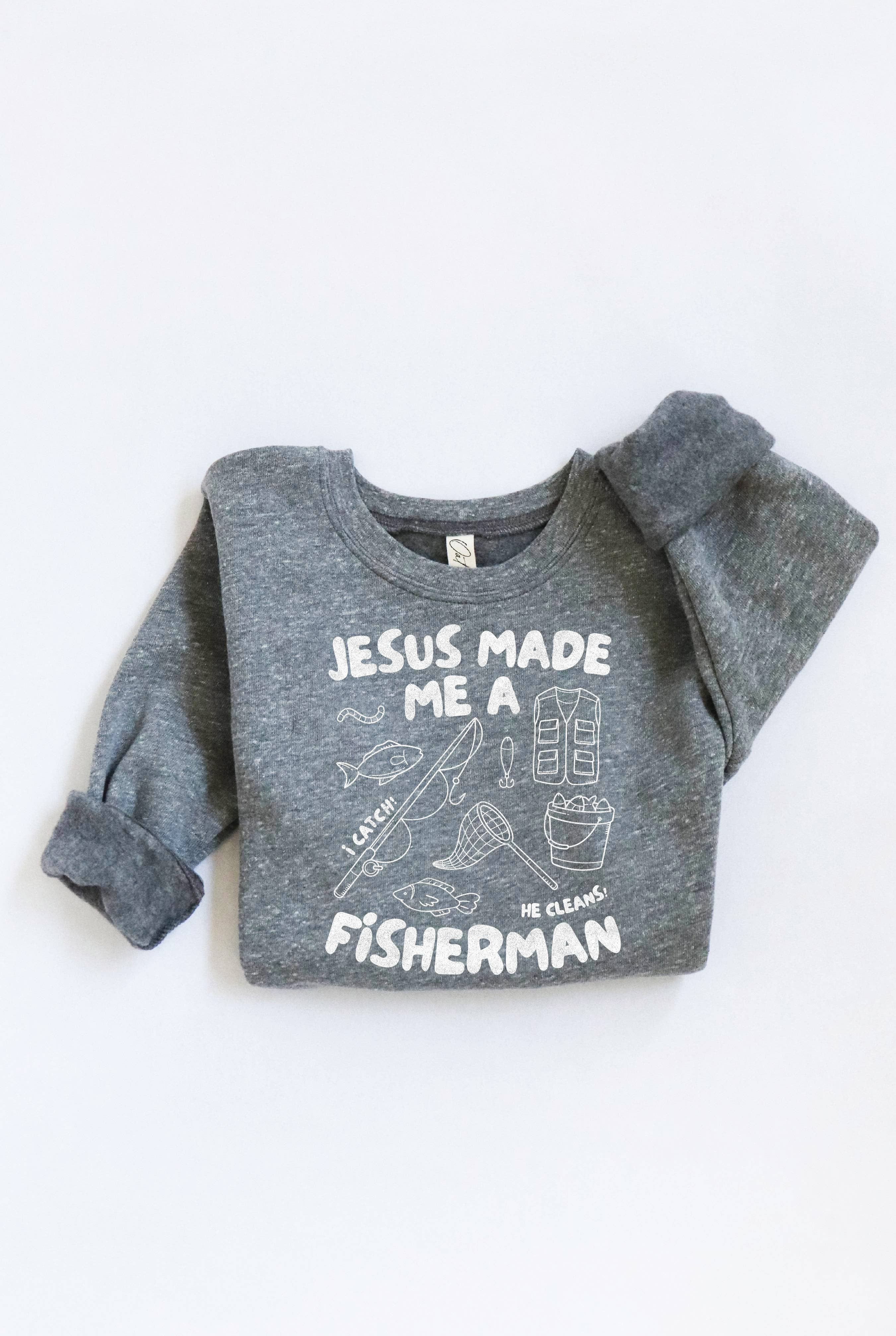 Fisherman Toddler Unisex Graphic Sweatshirt