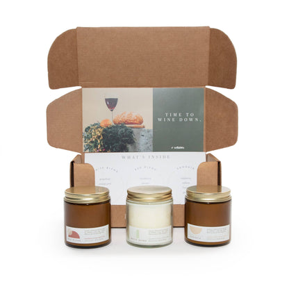 Wine Flight Inspired Candle Gift Box